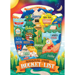 National Park Bucket List 500 Piece Jigsaw Puzzle Cobble Hill (ONLINE ORDER ONLY)