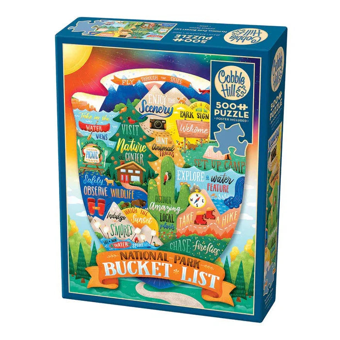 National Park Bucket List 500 Piece Jigsaw Puzzle Cobble Hill (ONLINE ORDER ONLY)