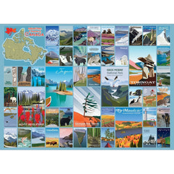National Parks & Reserves of Canada 1000 Piece Jigsaw Puzzle Cobble Hill (ONLINE ORDER ONLY)