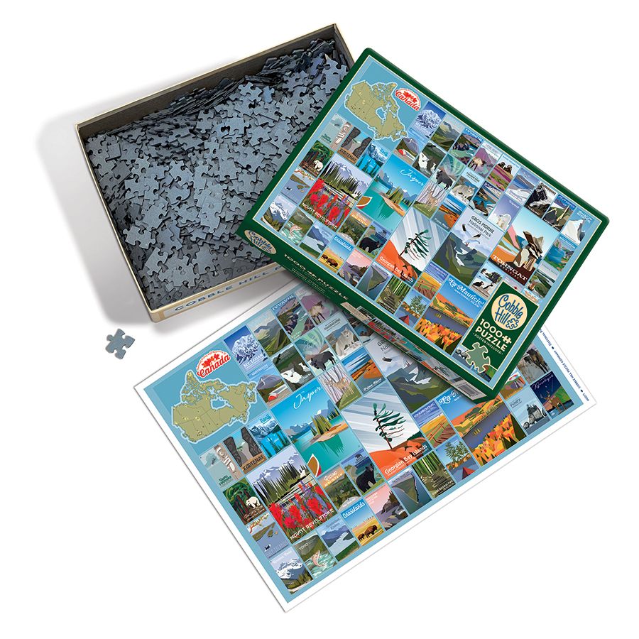 National Parks & Reserves of Canada 1000 Piece Jigsaw Puzzle Cobble Hill (ONLINE ORDER ONLY)
