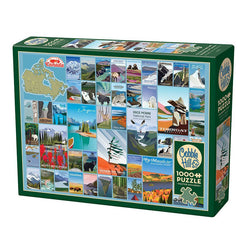 National Parks & Reserves of Canada 1000 Piece Jigsaw Puzzle Cobble Hill (ONLINE ORDER ONLY)