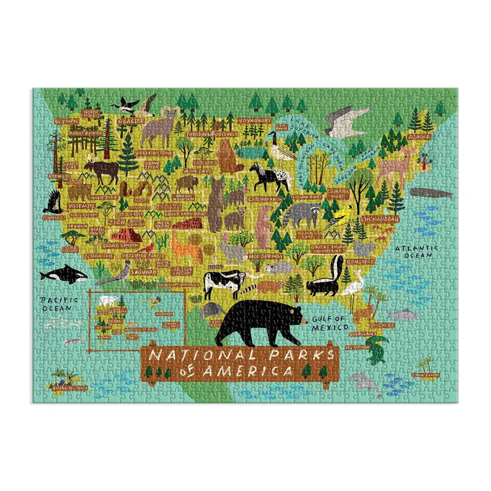 National Parks of America 1000 Piece Jigsaw Puzzle Galison (ONLINE ORDER ONLY)