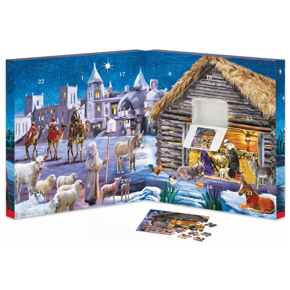 Nativity Advent Calendar - 24 Set of 50 Piece Mini Jigsaw Puzzles Eurographics (ONLINE ORDER ONLY)