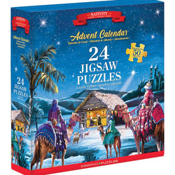 Nativity Advent Calendar - 24 Set of 50 Piece Mini Jigsaw Puzzles Eurographics (ONLINE ORDER ONLY)