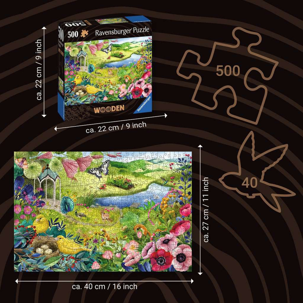 Nature Garden 500 Piece Wood Jigsaw Puzzle Ravensburger (ONLINE ORDER ONLY)