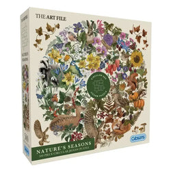 Nature's Season 500 Piece Round Jigsaw Puzzle Gibsons