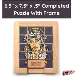 Naughty vs Nice Dualities Sliding Wood Puzzle Trove