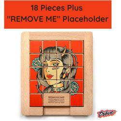Naughty vs Nice Dualities Sliding Wood Puzzle Trove