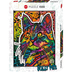 Necessity Cat Jolly Pets 1500 Piece Jigsaw Puzzle Heye (ONLINE ORDER ONLY)