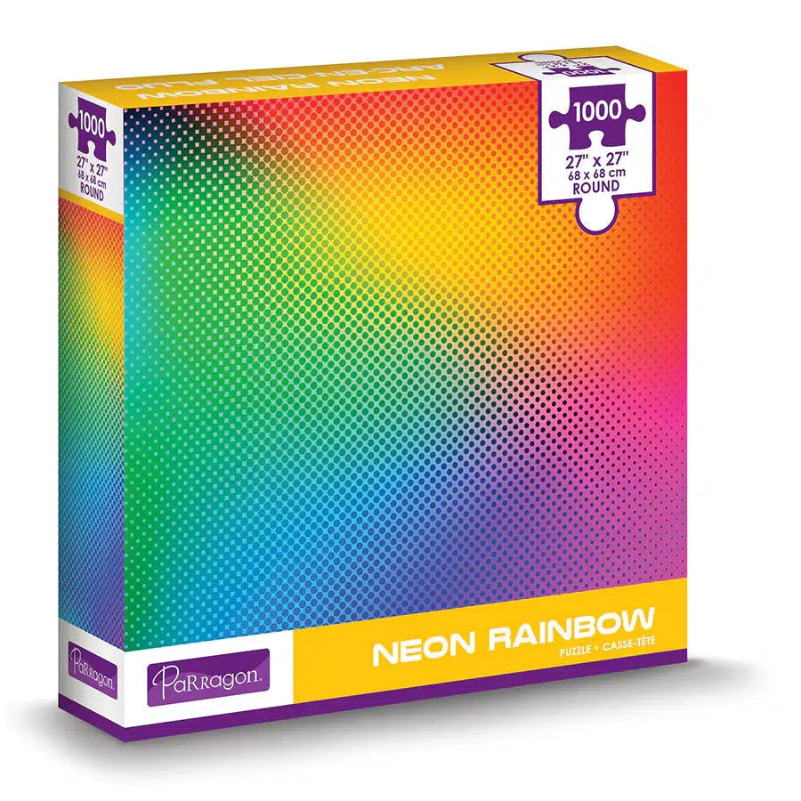 Neon Rainbow 1000 Piece Round Jigsaw Puzzle Parragon (ONLINE ORDER ONLY)
