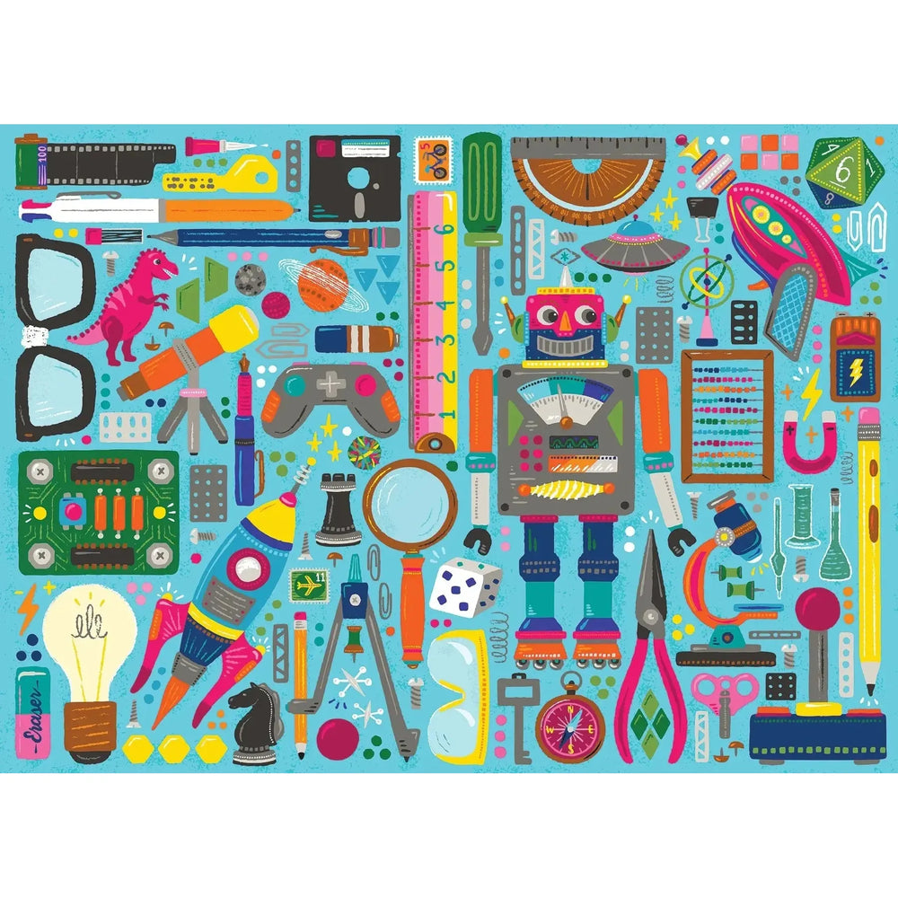 Nerdy Junk Drawer 350 Piece Family Jigsaw Puzzle Cobble Hill (ONLINE ORDER ONLY)