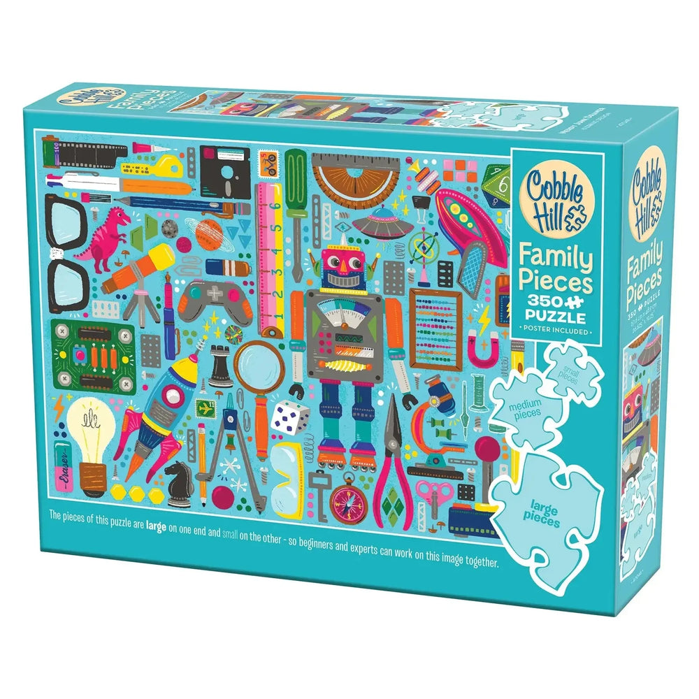 Nerdy Junk Drawer 350 Piece Family Jigsaw Puzzle Cobble Hill (ONLINE ORDER ONLY)