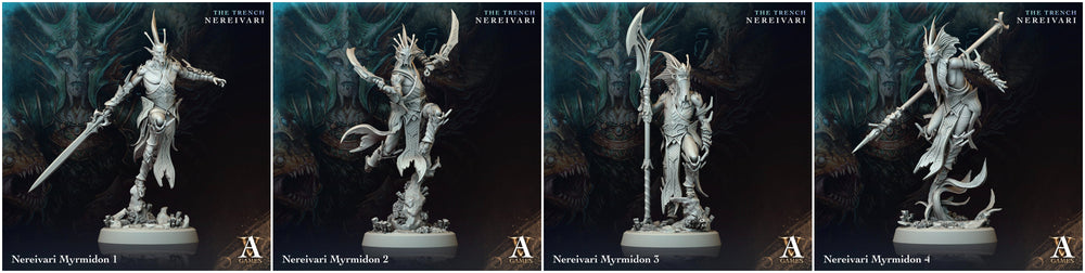 3D Printed Archvillain Games Nereivari Myrmidon The Trench Nereivari Archvillain Society Vol XXXV 28 32mm D&D (Online Only)