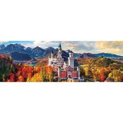 Neuschwanstein Castle in Autumn 1000 Piece Panoramic Jigsaw Puzzle Eurographics (ONLINE ORDER ONLY)