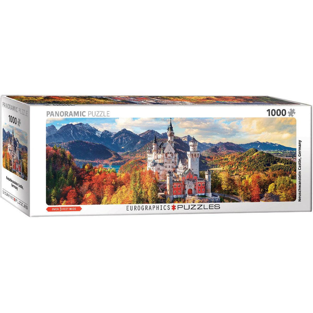 Neuschwanstein Castle in Autumn 1000 Piece Panoramic Jigsaw Puzzle Eurographics (ONLINE ORDER ONLY)