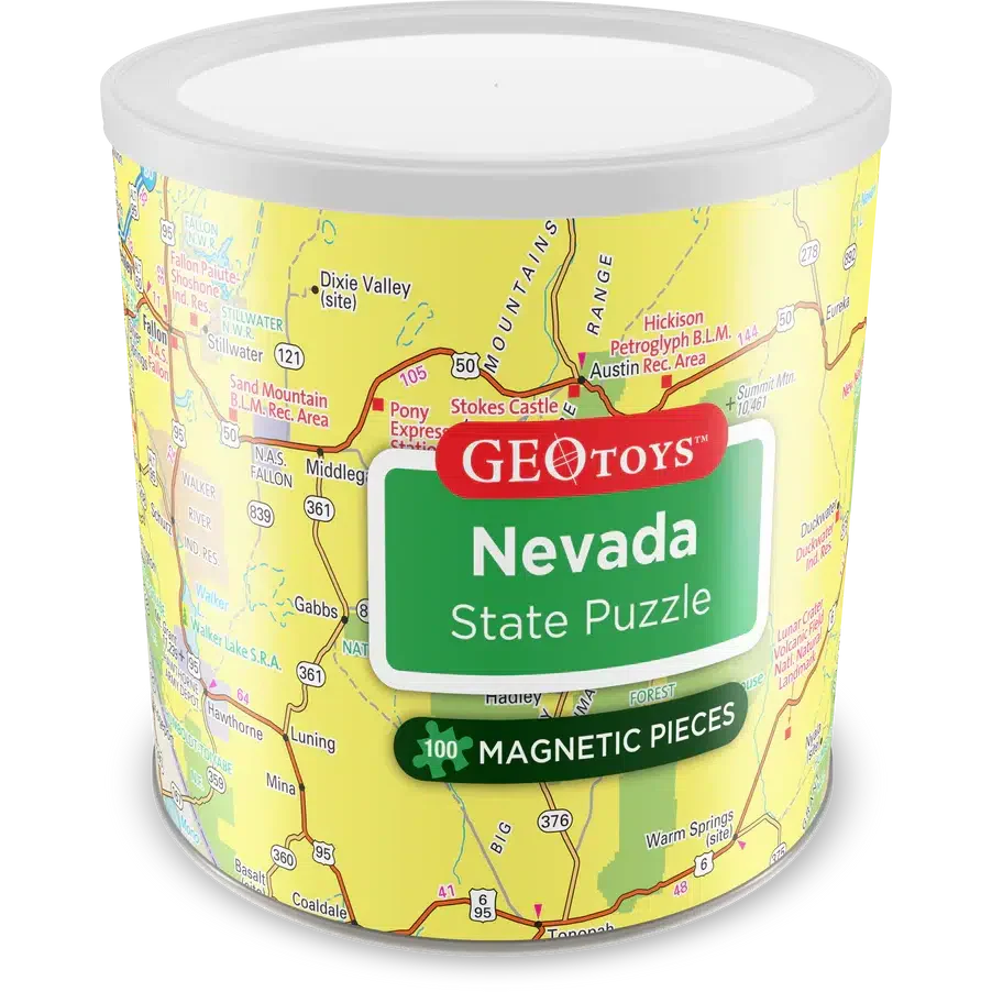 Nevada State 100 Piece Magnetic Jigsaw Puzzle Geotoys (ONLINE ORDER ONLY)