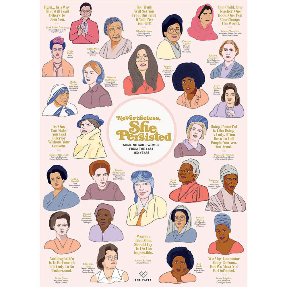 Nevertheless She Persisted 1000 Piece Jigsaw Puzzle Cobble Hill (ONLINE ORDER ONLY)