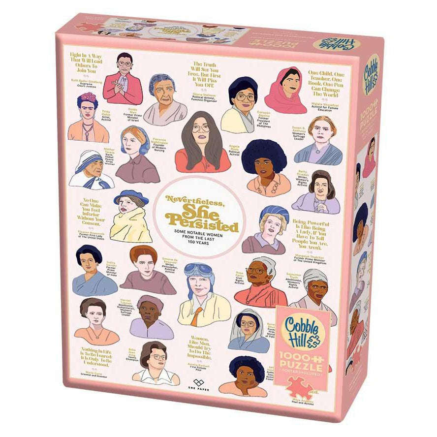Nevertheless She Persisted 1000 Piece Jigsaw Puzzle Cobble Hill (ONLINE ORDER ONLY)