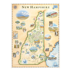 New Hampshire 1000 Piece Jigsaw Puzzle Xplorer Maps (ONLINE ORDER ONLY)