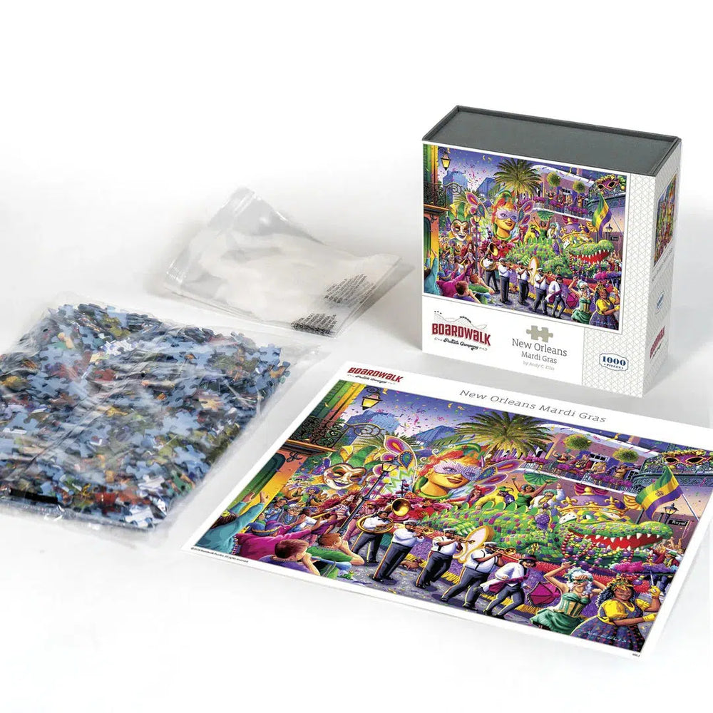 New Orleans Mardi Gras 1000 Piece Jigsaw Puzzle Boardwalk (ONLINE ORDER ONLY)