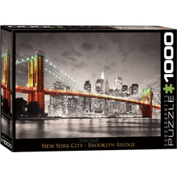 New York City Brooklyn Bridge 1000 Piece Jigsaw Puzzle Eurographics (ONLINE ORDER ONLY)