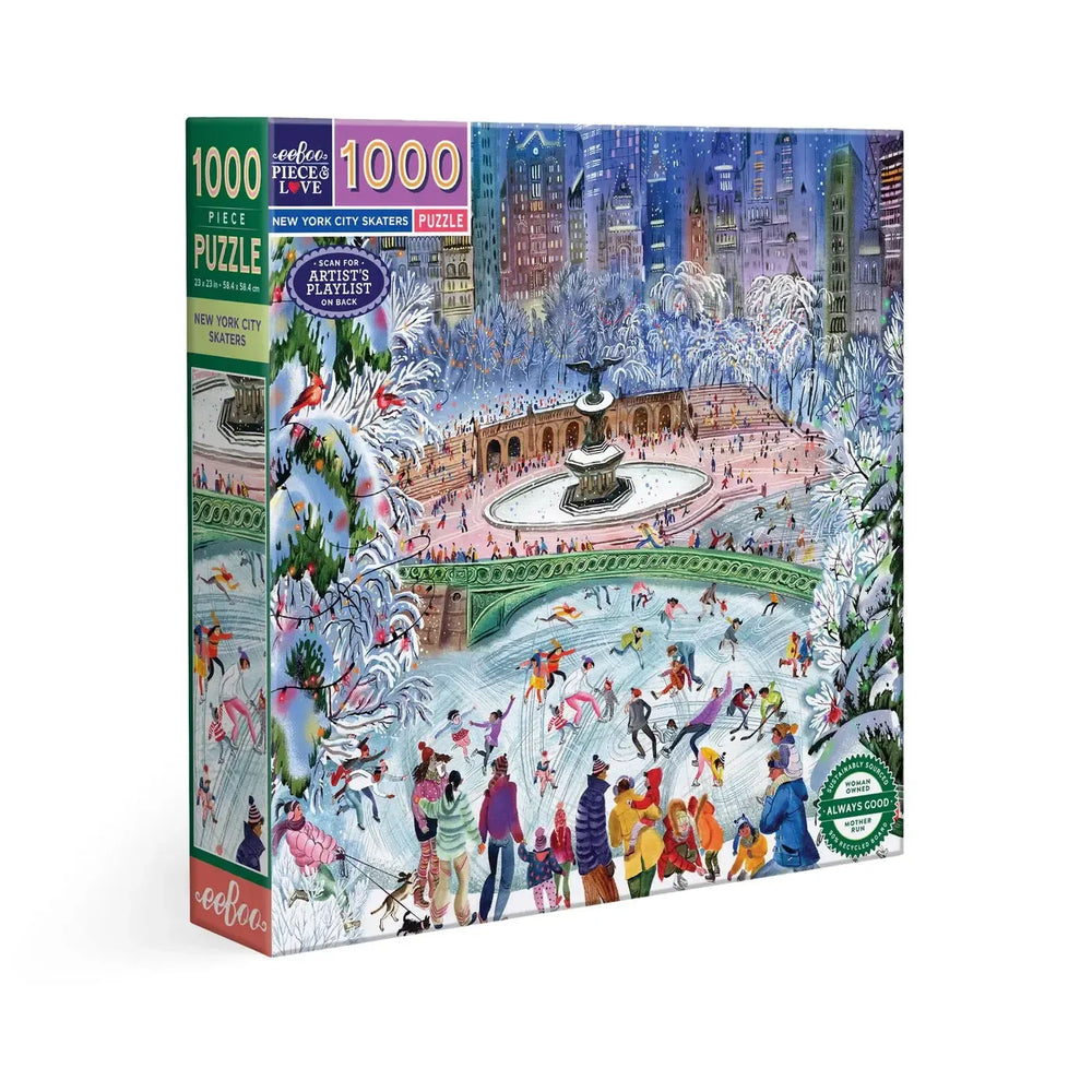 New York City Skaters 1000 Piece Jigsaw Puzzle eeBoo (ONLINE ORDER ONLY)