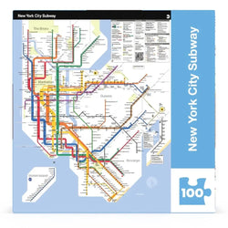 New York City Subway Map MTA 100 Piece Mini Jigsaw Puzzle NYPC