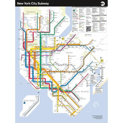 New York City Subway Map MTA 500 Piece Jigsaw Puzzle NYPC