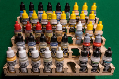 Paint Rack - 26mm, For Vallejo and Army Painter Style Dropper Bottles (Online Order Only) (Online Order Only)