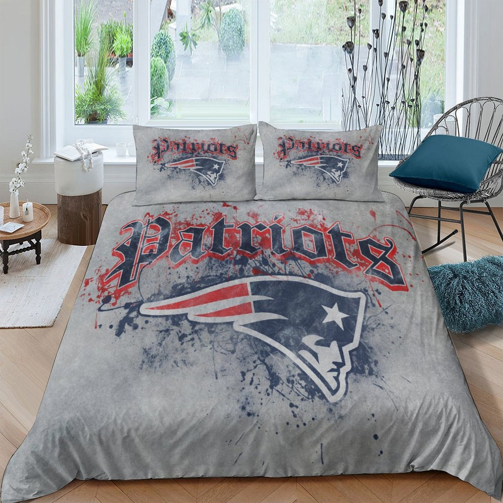 New England Patriots Bedding Set Duvet Cover Without Filler (Online Order Only)