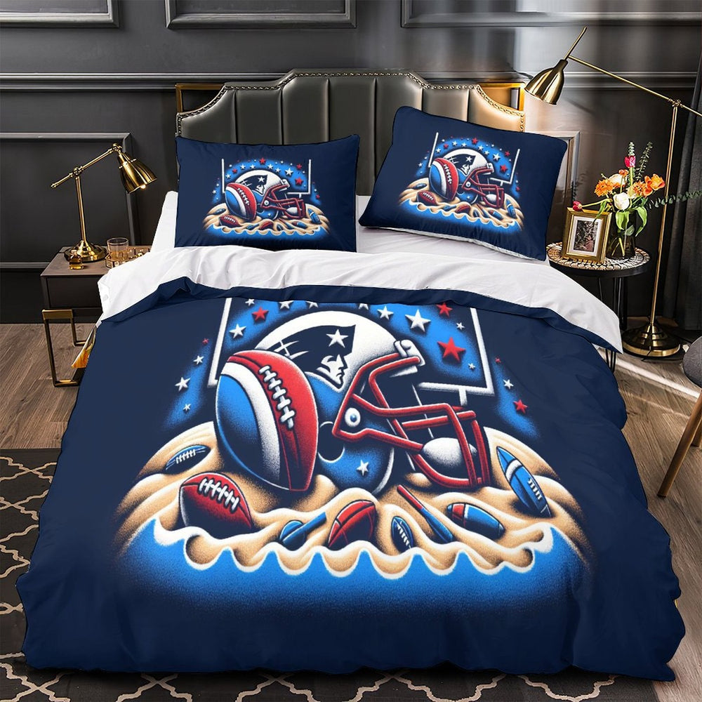 New England Patriots Bedding Set Duvet Cover Without Filler (Online Order Only)