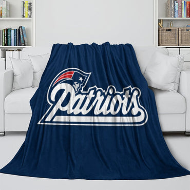 New England Patriots Blanket Flannel Fleece Throw Room Decoration (Online Order Only)