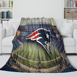 New England Patriots Blanket Flannel Fleece Throw Room Decoration (Online Order Only)