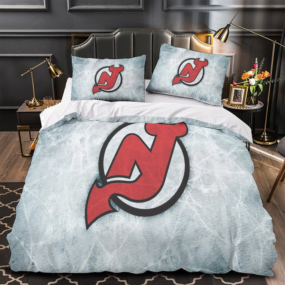 New Jersey Devils Bedding Set Quilt Duvet Cover Without Filler (Online Order Only)