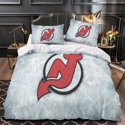New Jersey Devils Bedding Set Quilt Duvet Cover Without Filler (Online Order Only)