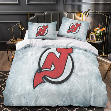 New Jersey Devils Bedding Set Quilt Duvet Cover Without Filler (Online Order Only)