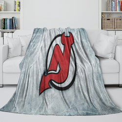 New Jersey Devils Blanket Flannel Throw Kids Room Decoration (Online Order Only)