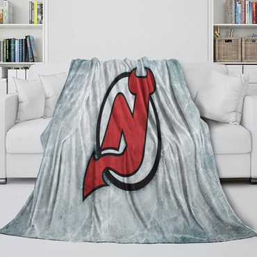 New Jersey Devils Blanket Flannel Throw Kids Room Decoration (Online Order Only)