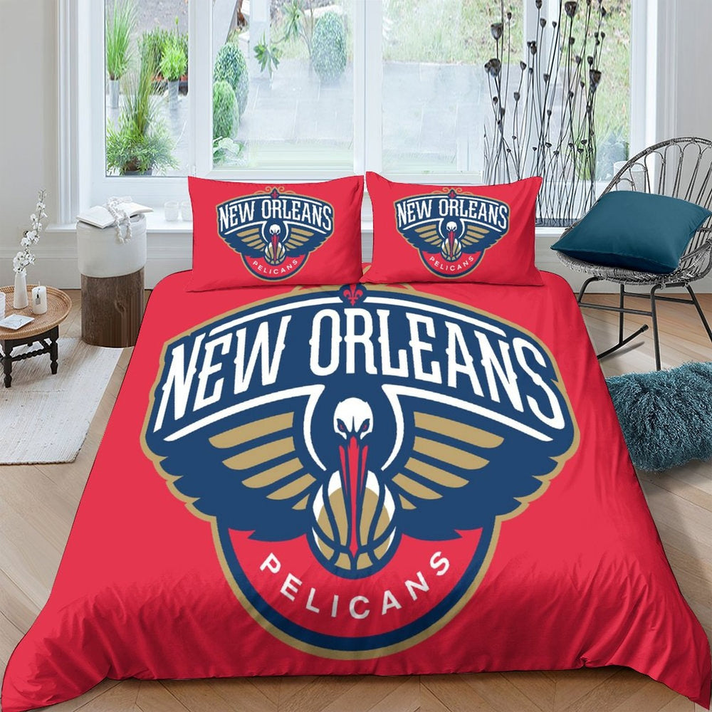 New Orleans Pelicans Bedding Set Duvet Cover Without Filler (Online Order Only)