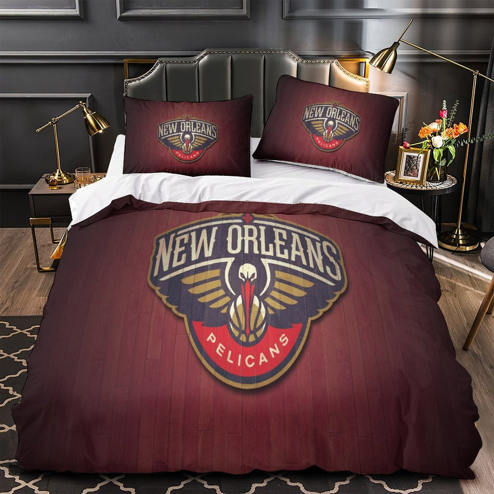 New Orleans Pelicans Bedding Set Duvet Cover Without Filler (Online Order Only)