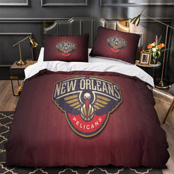 New Orleans Pelicans Bedding Set Duvet Cover Without Filler (Online Order Only)
