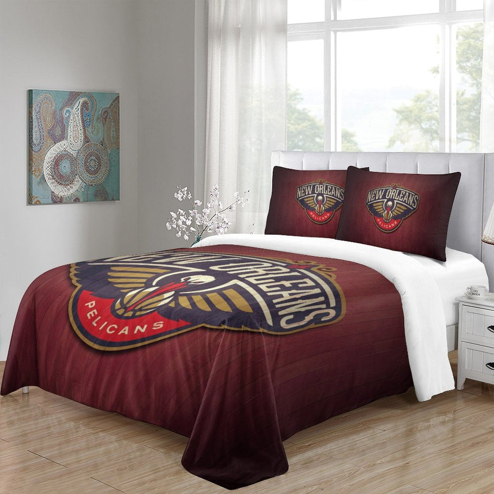 New Orleans Pelicans Bedding Set Duvet Cover Without Filler (Online Order Only)
