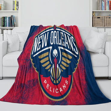 New Orleans Pelicans Blanket Flannel Fleece Throw Room Decoration (Online Order Only)