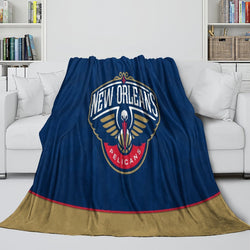 New Orleans Pelicans Blanket Flannel Fleece Throw Room Decoration (Online Order Only)