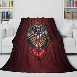 New Orleans Pelicans Blanket Flannel Fleece Throw Room Decoration (Online Order Only)