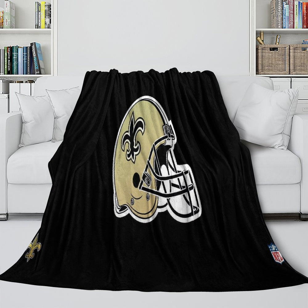 New Orleans Saints Blanket Flannel Fleece Throw Room Decoration (Online Order Only)