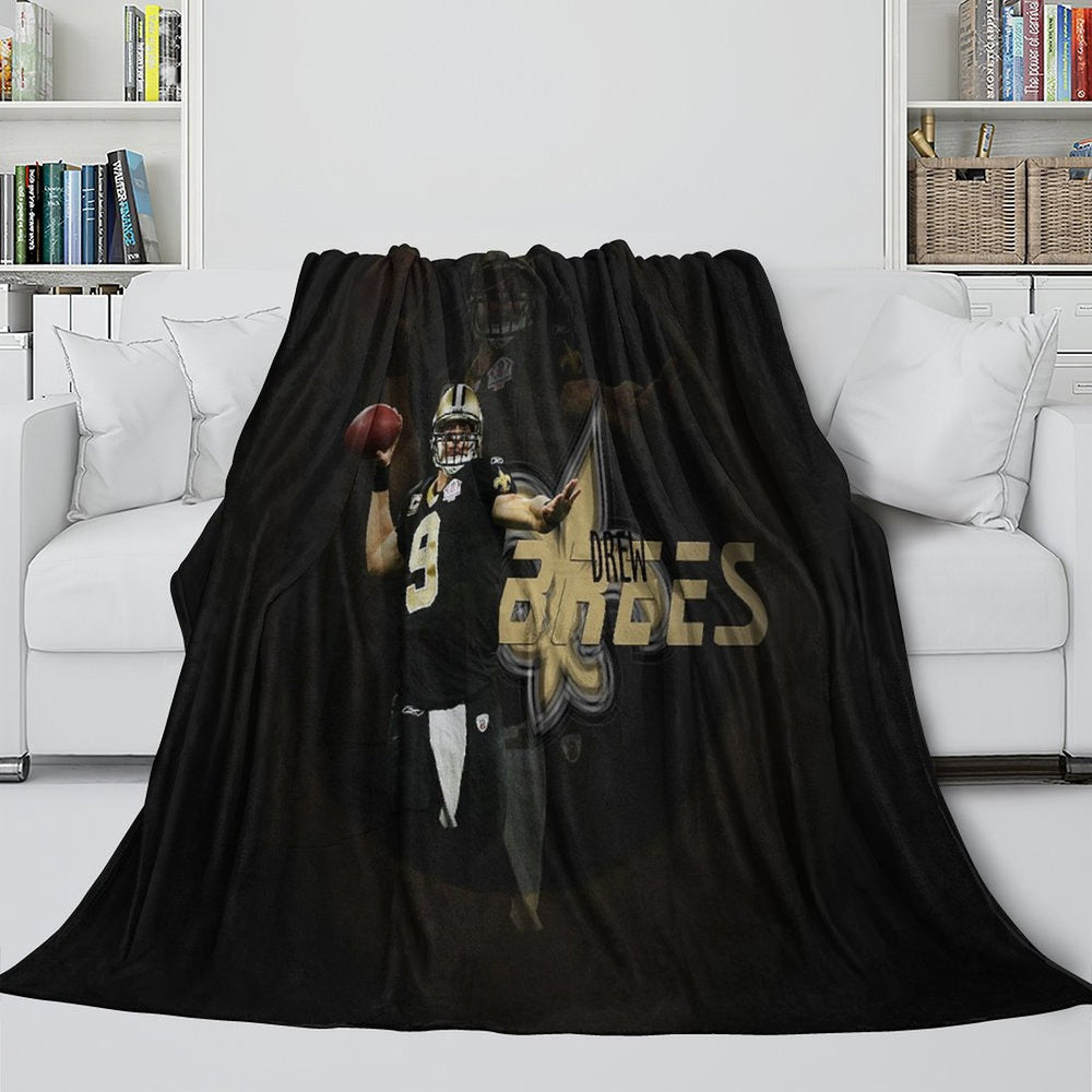 New Orleans Saints Blanket Flannel Fleece Throw Room Decoration (Online Order Only)