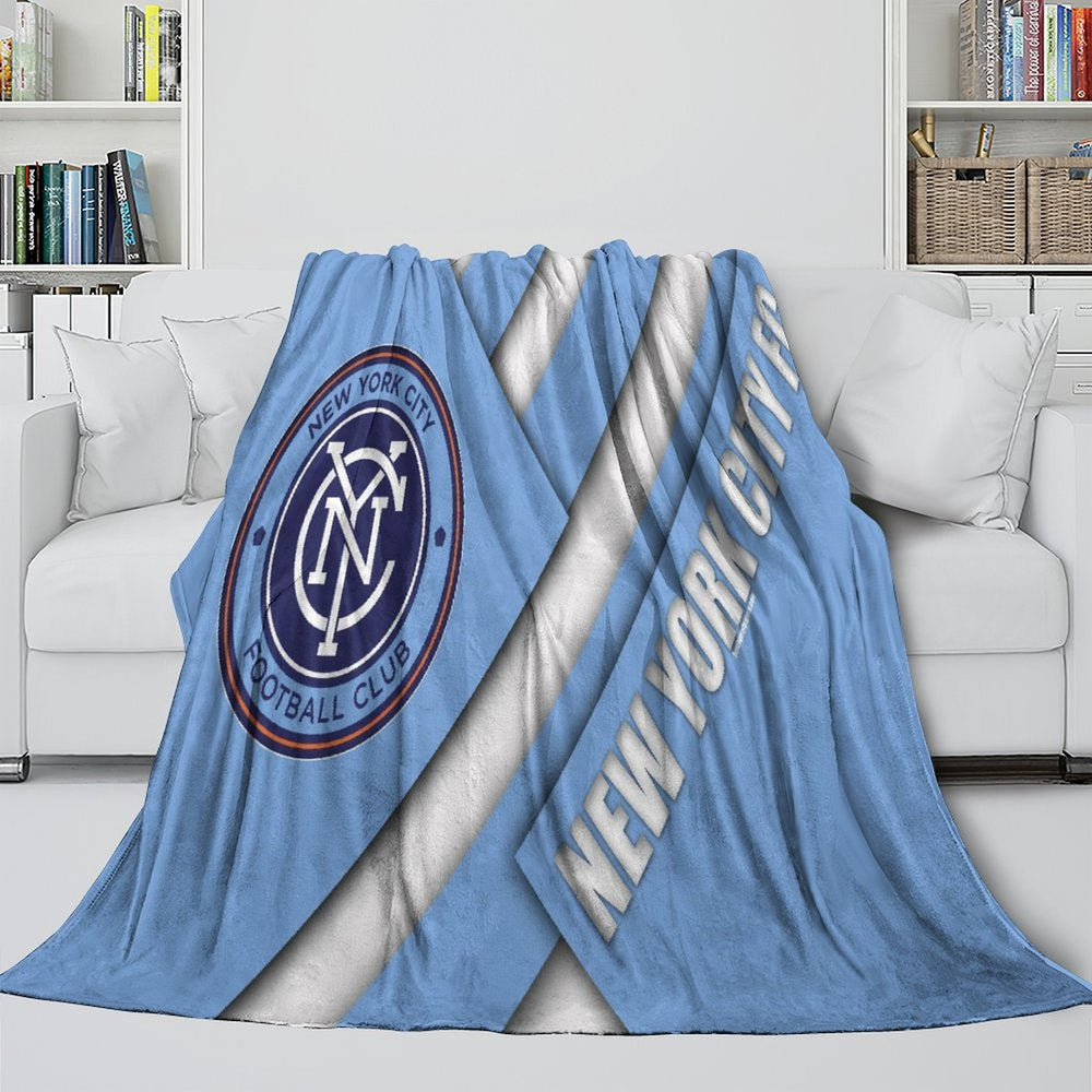 New York City FC Blanket Flannel Fleece Throw Room Decoration (Online Order Only)