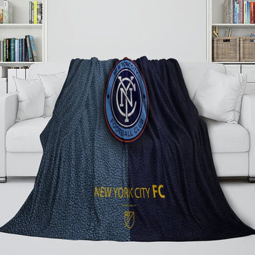 New York City FC Blanket Flannel Fleece Throw Room Decoration (Online Order Only)