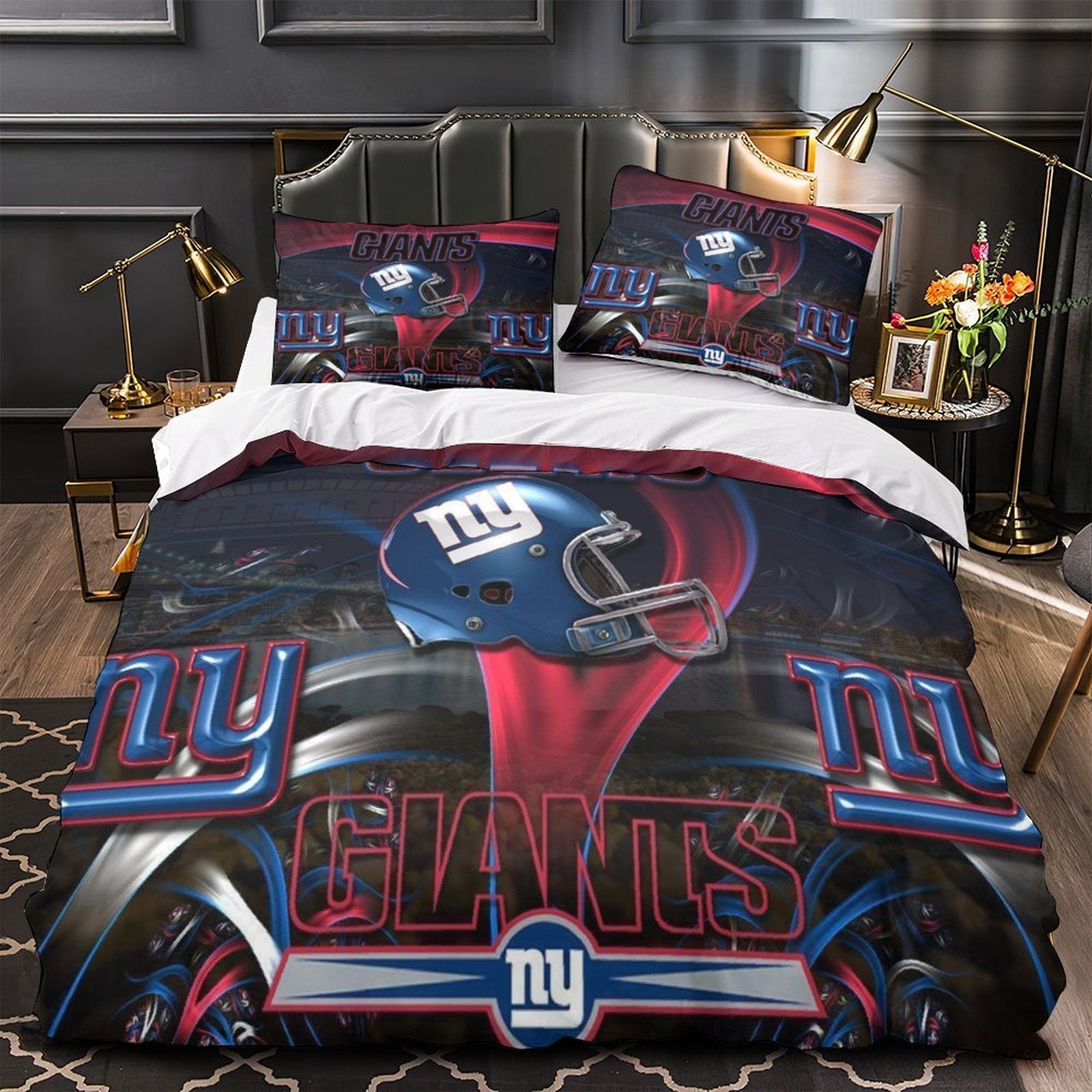 New York Giants Bedding Set Duvet Cover Without Filler (Online Order Only)